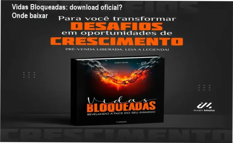 Capa do e-book Vidas Bloqueadas de Ivan Maia, ilustrando a jornada de superação de bloqueios internos
