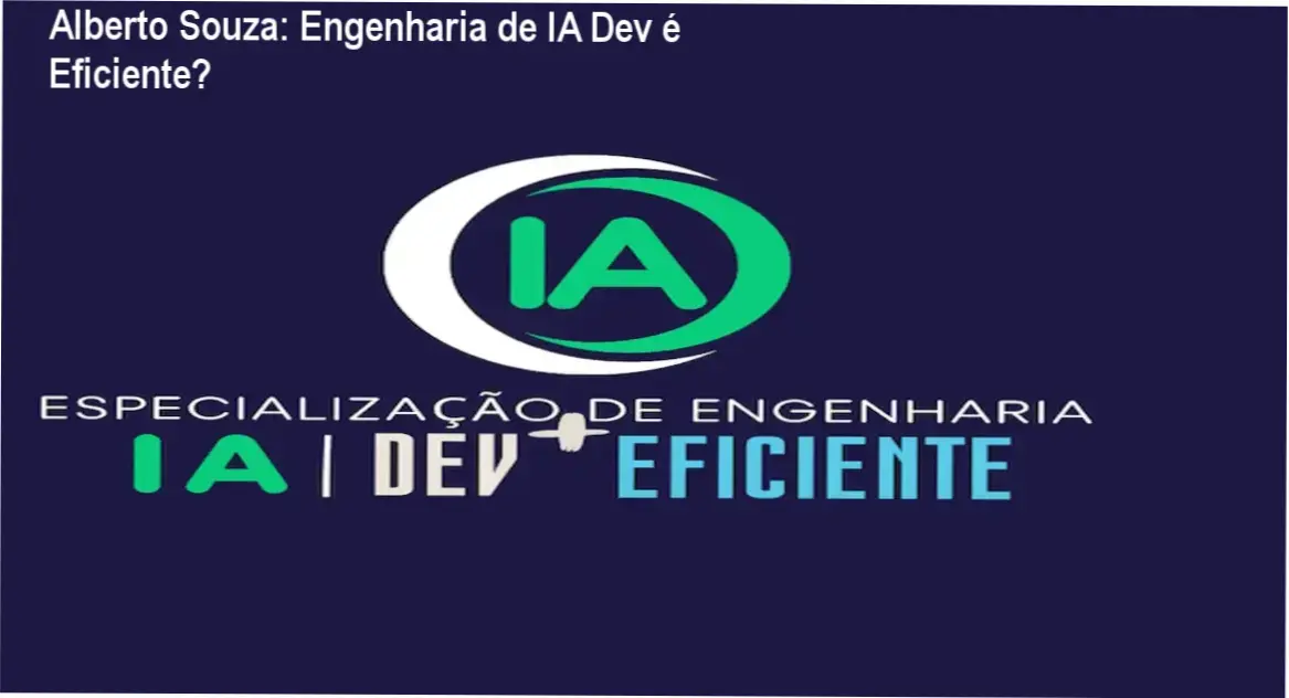 Alberto Souza: Engenharia de IA Dev é Eficiente? 1 https://ondeaprender.com.br/especializacao-em-engenharia-de-ia-dev-mais-eficiente-alberto-souza-vale-a-pena/ Representação visual de arquitetura de sistemas de IA generativa e pipelines RAG para engenharia de software.