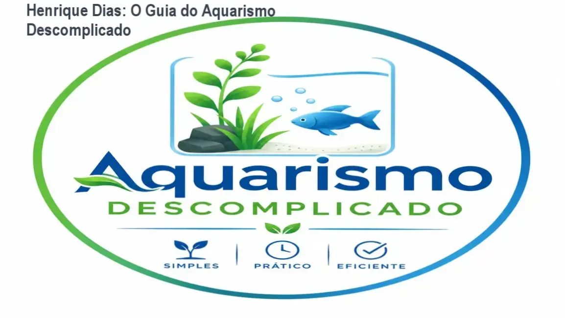Interface do curso Aquarismo Descomplicado de Henrique Dias mostrando aulas de montagem de aquário
