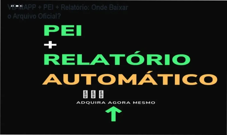 VB-MAPP + PEI + Relatório: Onde Baixar o Arquivo Oficial? 5 https://ondeaprender.com.br/avaliacao-tecnica-curso-online-pprn-policia-penal-rn/ Interface de planilha automatizada para geração de relatórios VB-MAPP e PEI