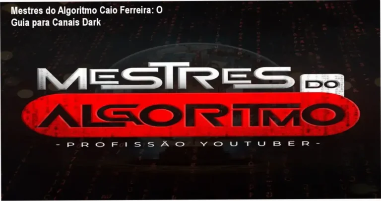 Representação visual do método de canais dark e automação de YouTube do Caio Ferreira