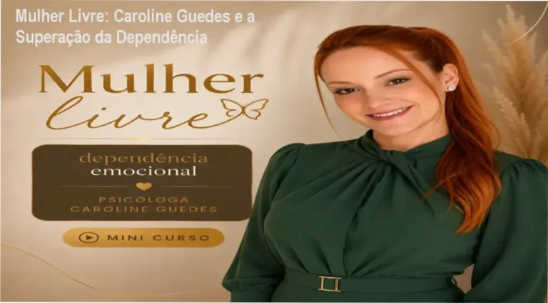 Mulher Livre: Caroline Guedes e a Superação da Dependência 8 https://ondeaprender.com.br/ Representação visual de empoderamento feminino e liberdade emocional relacionada ao curso de Caroline Guedes
