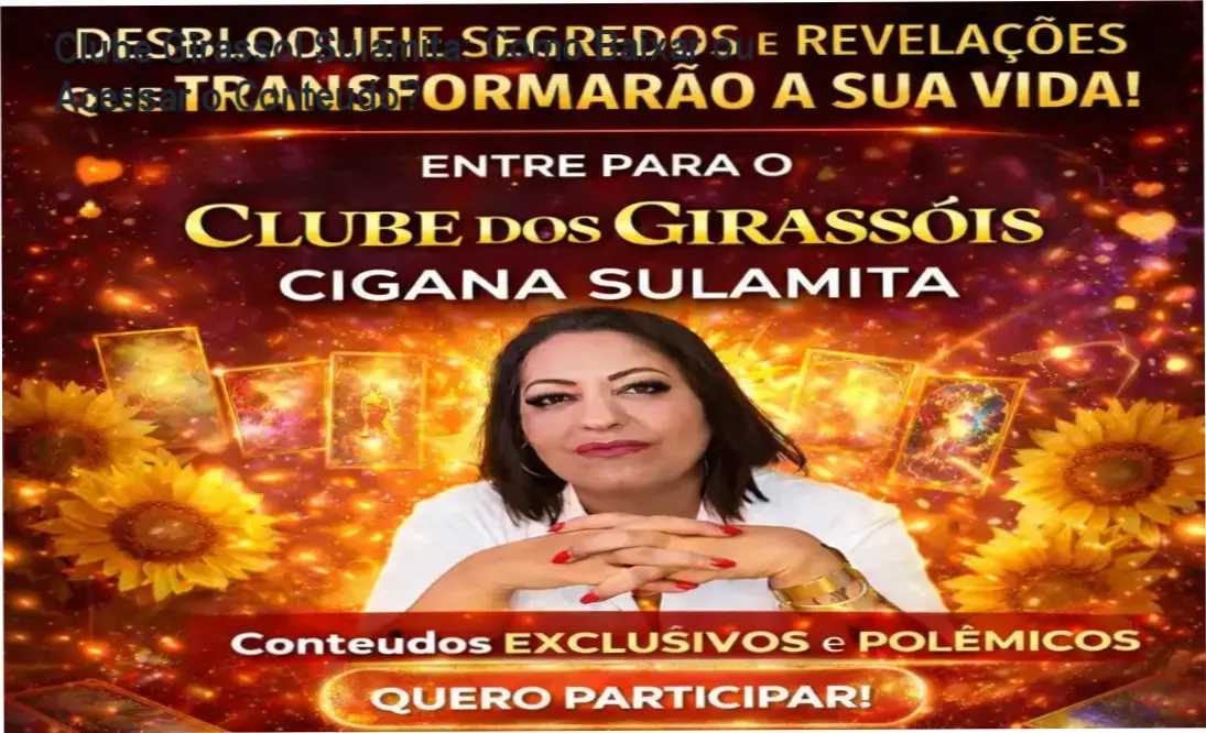 Clube Girassol Sulamita: Como Baixar ou Acessar o Conteúdo? 1 https://ondeaprender.com.br/clube-girassol-sulamita-download-e-acesso-oficial/ Interface de acesso ao Clube Girassol da Cigana Sulamita com elementos espirituais