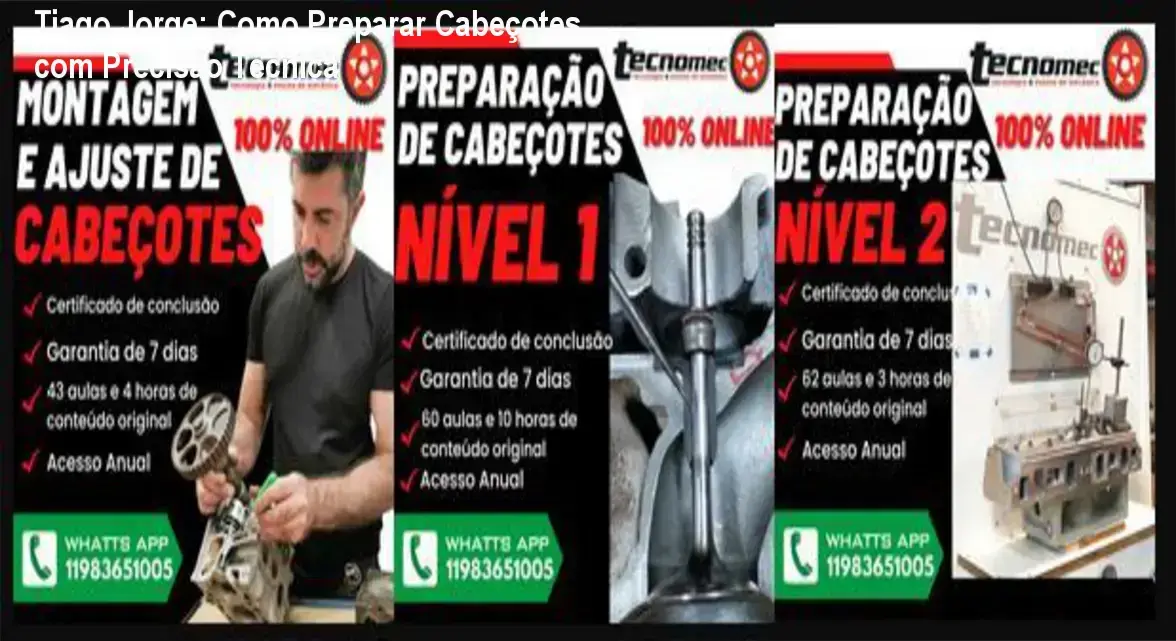 Bastidores da preparação de cabeçotes com Tiago Jorge e métodos de fluxo