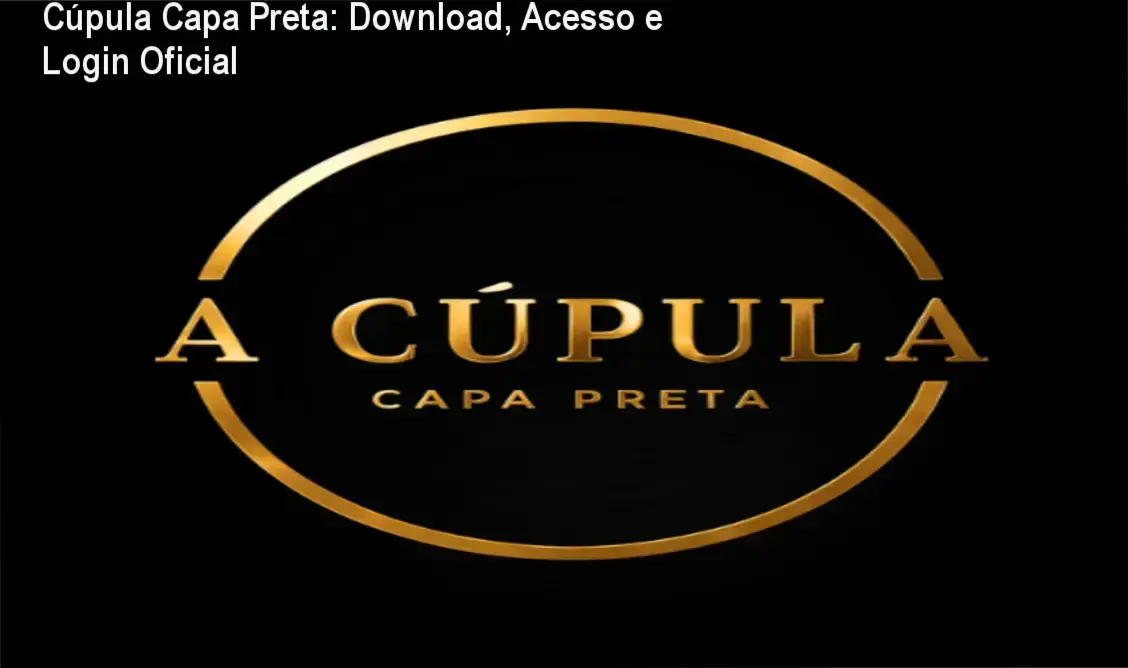 Tela de login da área de membros da Cúpula Capa Preta na plataforma Hotmart