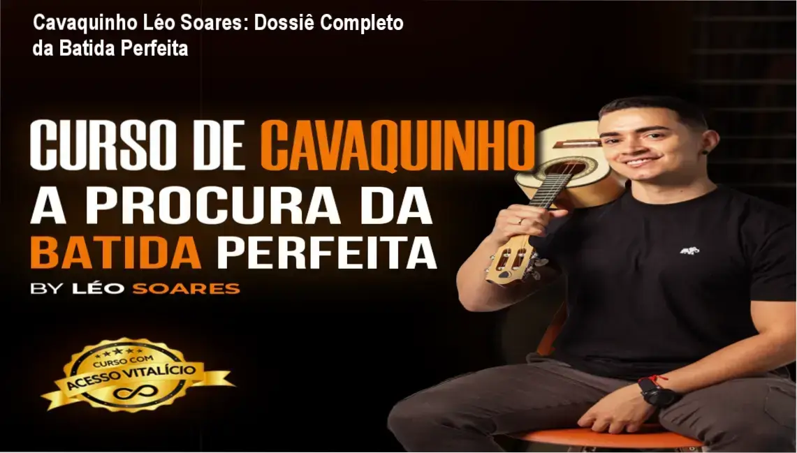 Cavaquinho Léo Soares: Dossiê Completo da Batida Perfeita 1 https://ondeaprender.com.br/curso-cavaquinho-leo-soares-batida-perfeita-analise/ Músico executando técnicas de palhetada no cavaquinho com foco em ritmo e fluidez