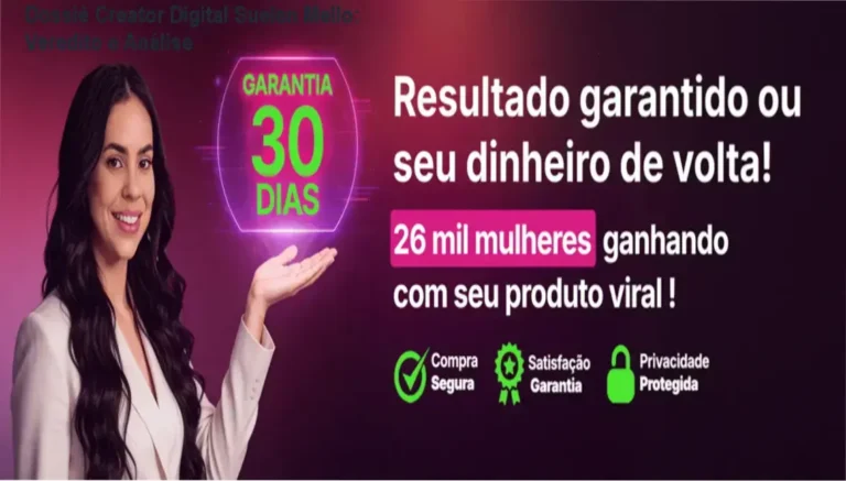 Dossiê Creator Digital Suelen Mello: Veredito e Análise 1 https://ondeaprender.com.br/ Interface do curso Creator Digital de Suelen Mello focada em marketing digital para mulheres