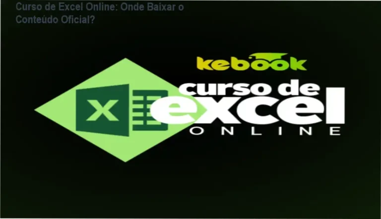 Curso de Excel Online: Onde Baixar o Conteúdo Oficial? 8 https://ondeaprender.com.br/ Interface de aprendizado do Curso de Excel Online mostrando módulos de VBA e Power BI