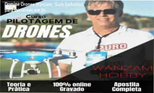Aprendiz voando drone com instrução prática e segura