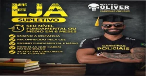 Aulas do curso EJA da institutoÓliver com interface educacional e estudantes aprovados.