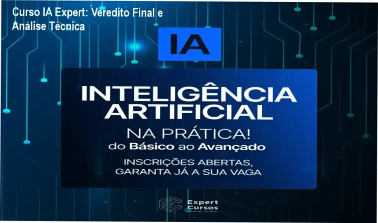 Curso IA Expert: Veredito Final e Análise Técnica 9 https://ondeaprender.com.br/ Interface do Curso Inteligência Artificial Expert com módulos de ferramentas de IA