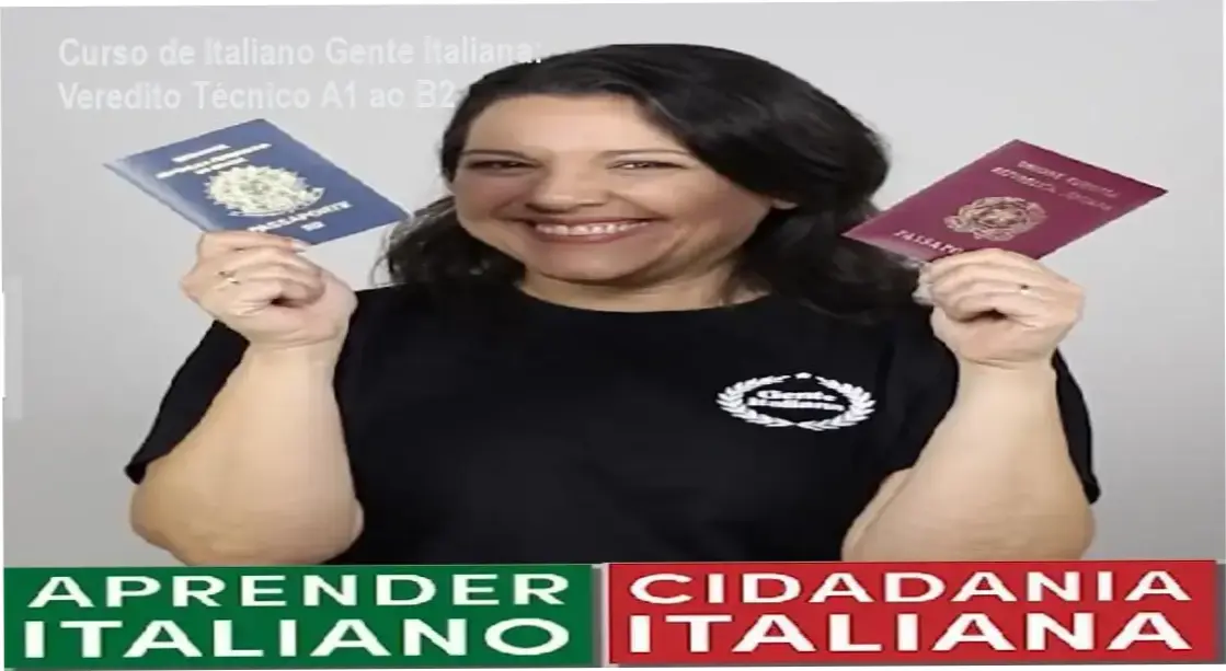 Interface do Curso de Italiano Completo Gente Italiana com materiais didáticos para níveis A1 ao B2