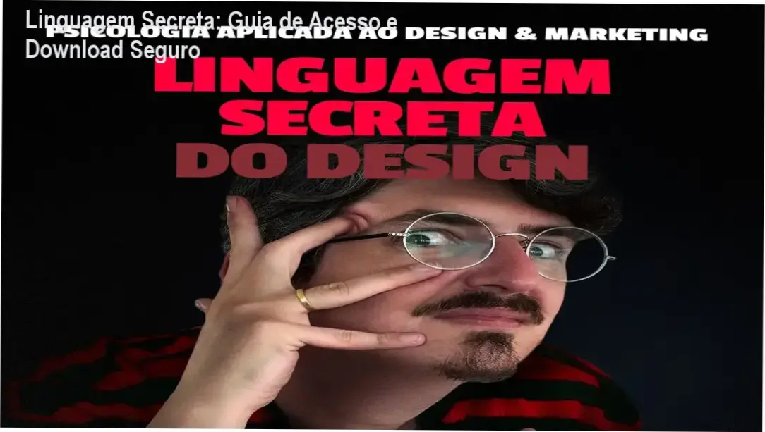 Interface do treinamento Linguagem Secreta de Rian Dutra focado em psicologia aplicada ao design e marketing