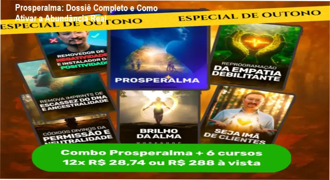 Representação do método Prosperalma para alinhamento de abundância e prosperidade financeira
