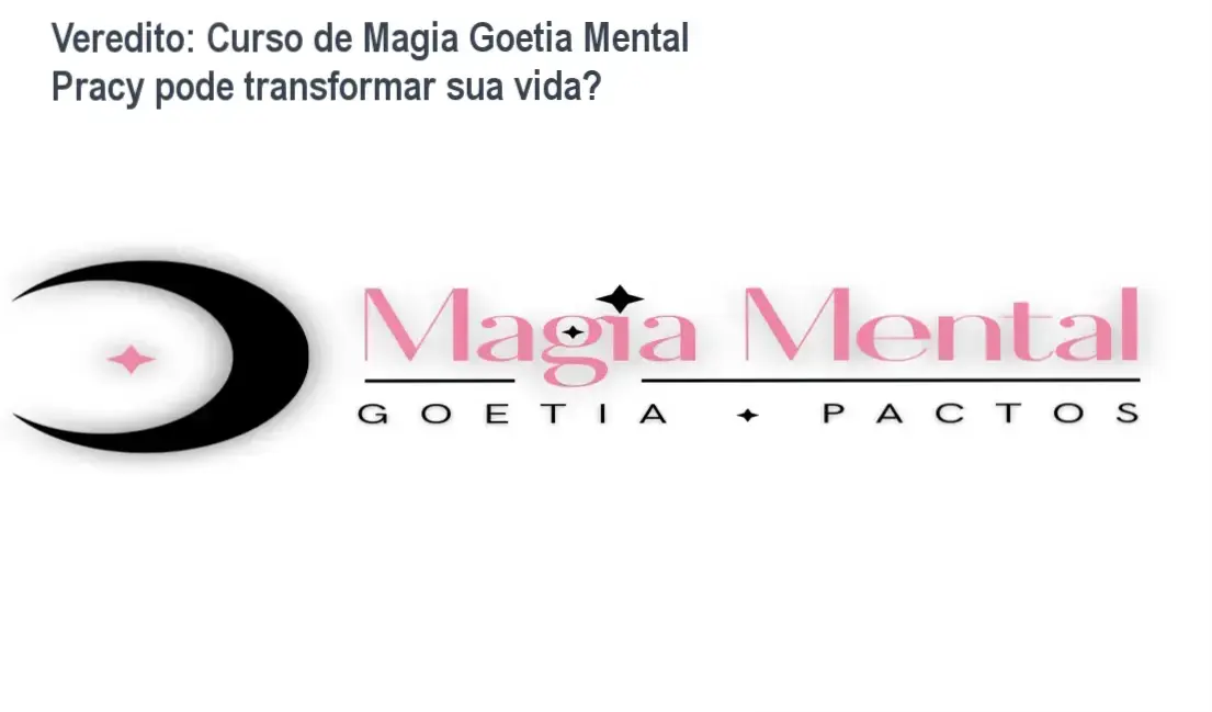 Curso de Magia Goetia Mental Pracy com materiais didáticos e acessos online