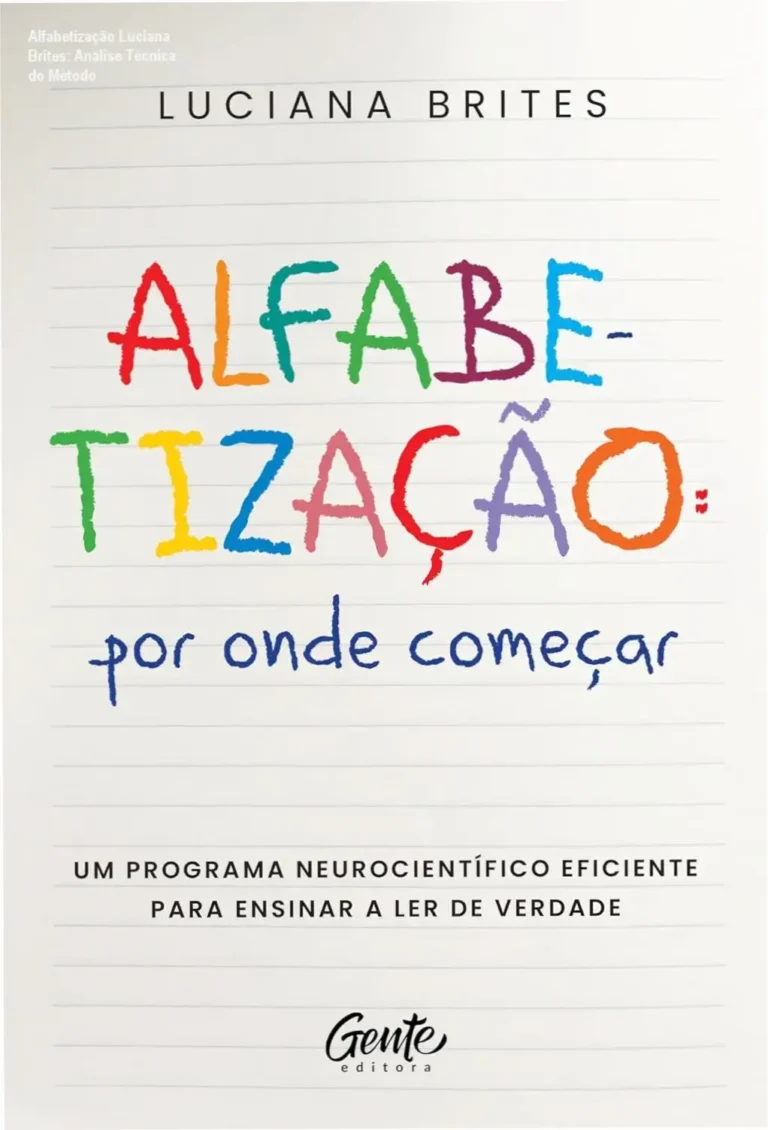 Capa do livro Alfabetização: por onde começar? de Luciana Brites