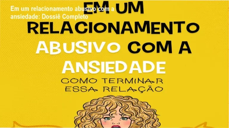 Capa do ebook Em um relacionamento abusivo com a ansiedade de Lucas César Silva ilustrando equilíbrio emocional