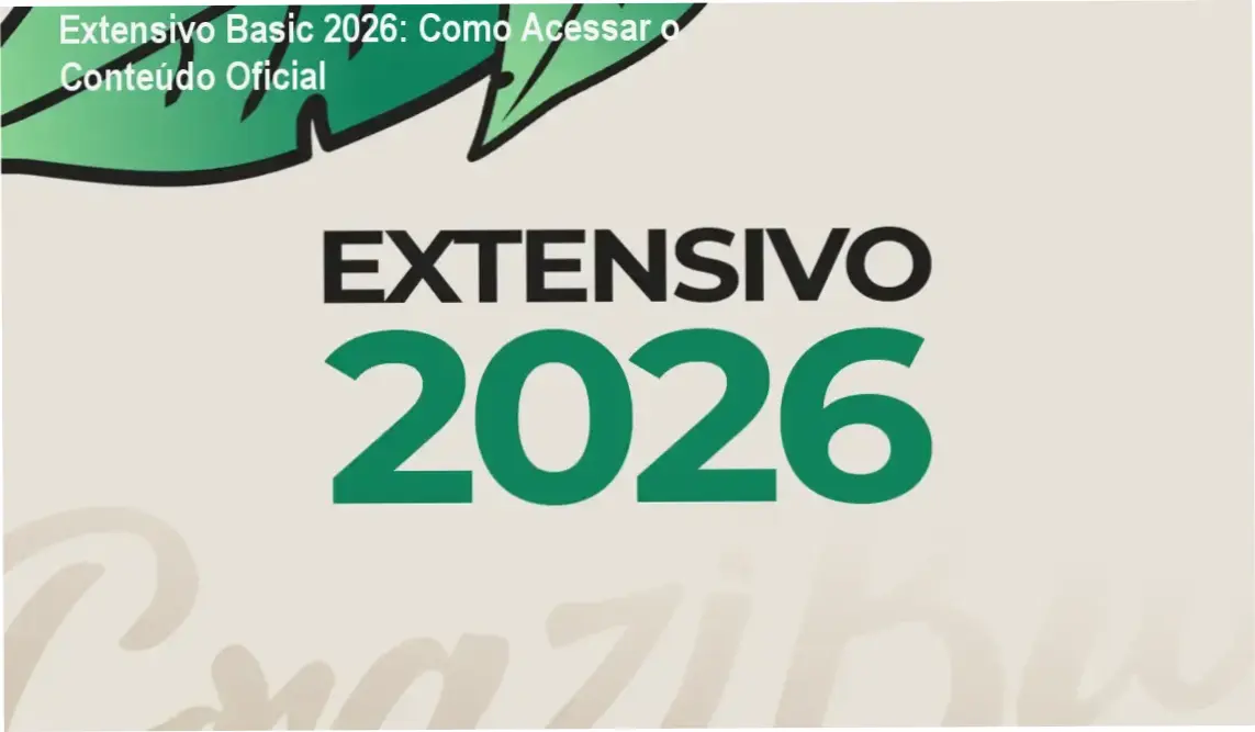 Estudante utilizando notebook para acessar o curso preparatório Extensivo Basic 2026 para o ENEM