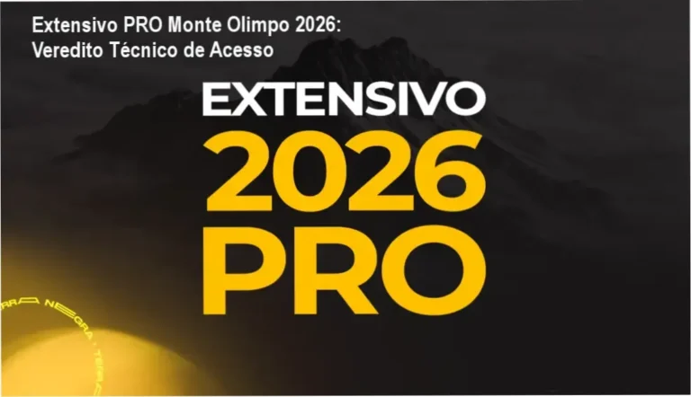 Interface de acesso ao curso Extensivo PRO Monte Olimpo 2026 focado em Ciências Humanas