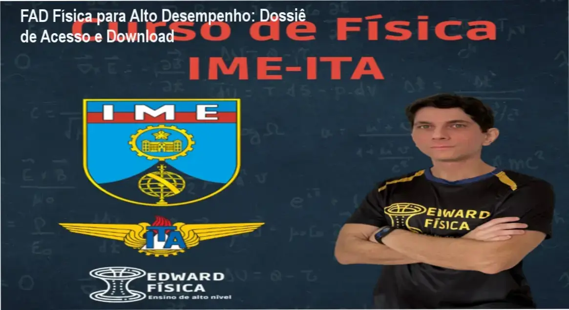 Interface do curso FAD Física para Alto Desempenho de Caio Bianchi para ITA e IME