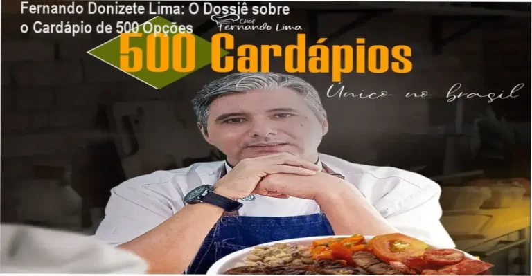 Fernando Donizete Lima: O Dossiê sobre o Cardápio de 500 Opções 2 https://ondeaprender.com.br/ Visualização de um ebook com diversas opções de cardápios montados para restaurantes e marmitarias