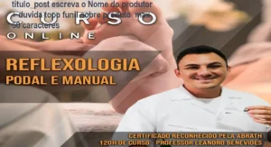 Visão interna da plataforma de curso de Reflexologia de Leandro Benevides com foco em aulas de massoterapia