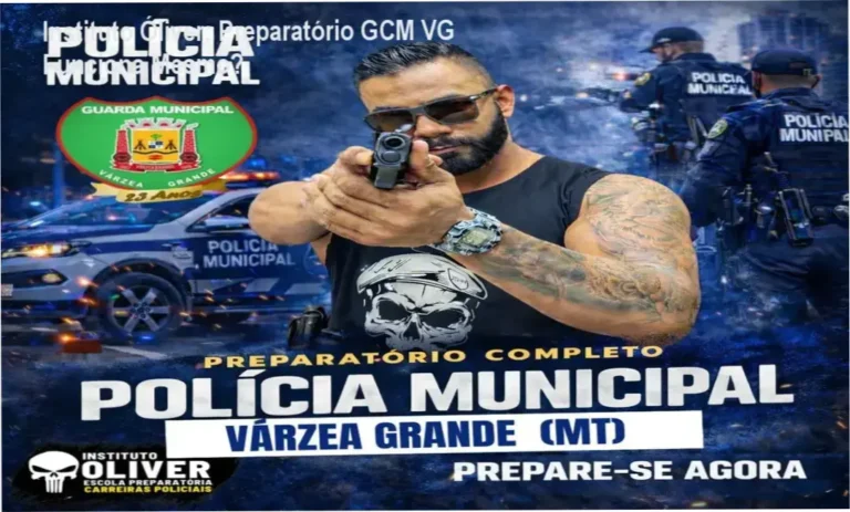 Estudante utilizando o material didático do Instituto Óliver para o concurso da Guarda Municipal de Várzea Grande