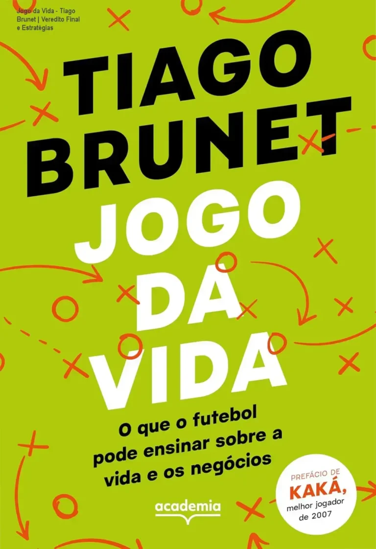 Capa do livro Jogo da Vida de Tiago Brunet sobre sucesso e negócios