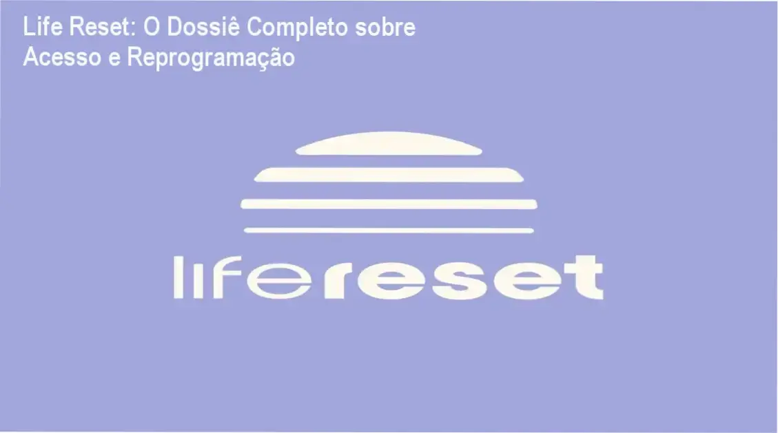 Representação visual de transformação pessoal e equilíbrio energético conectada ao método Life Reset