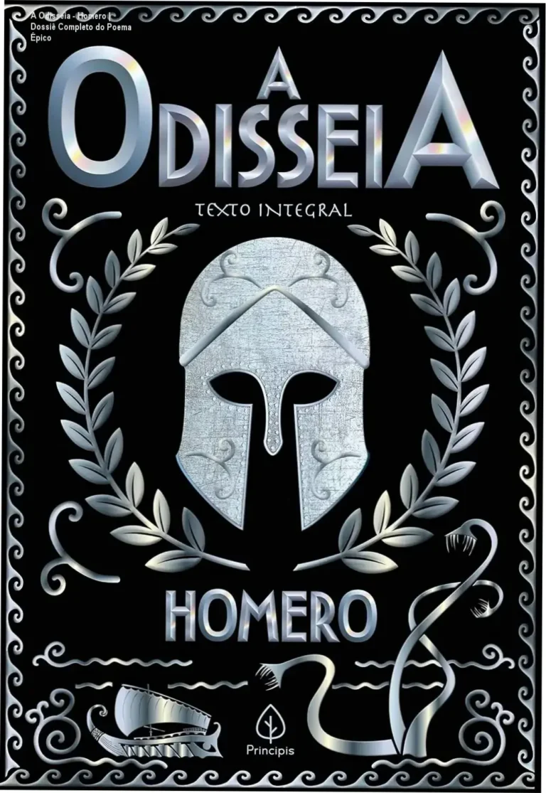 A Odisseia - Homero | Dossiê Completo do Poema Épico 1 https://ondeaprender.com.br/page/50/ Capa do eBook A Odisseia de Homero exibida em um dispositivo Kindle