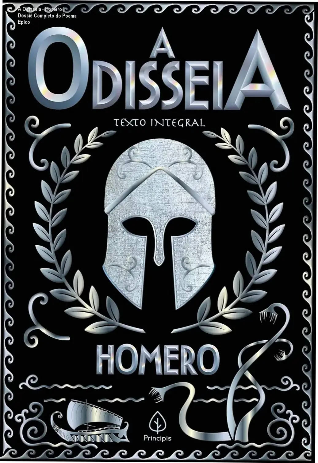 Capa do eBook A Odisseia de Homero exibida em um dispositivo Kindle
