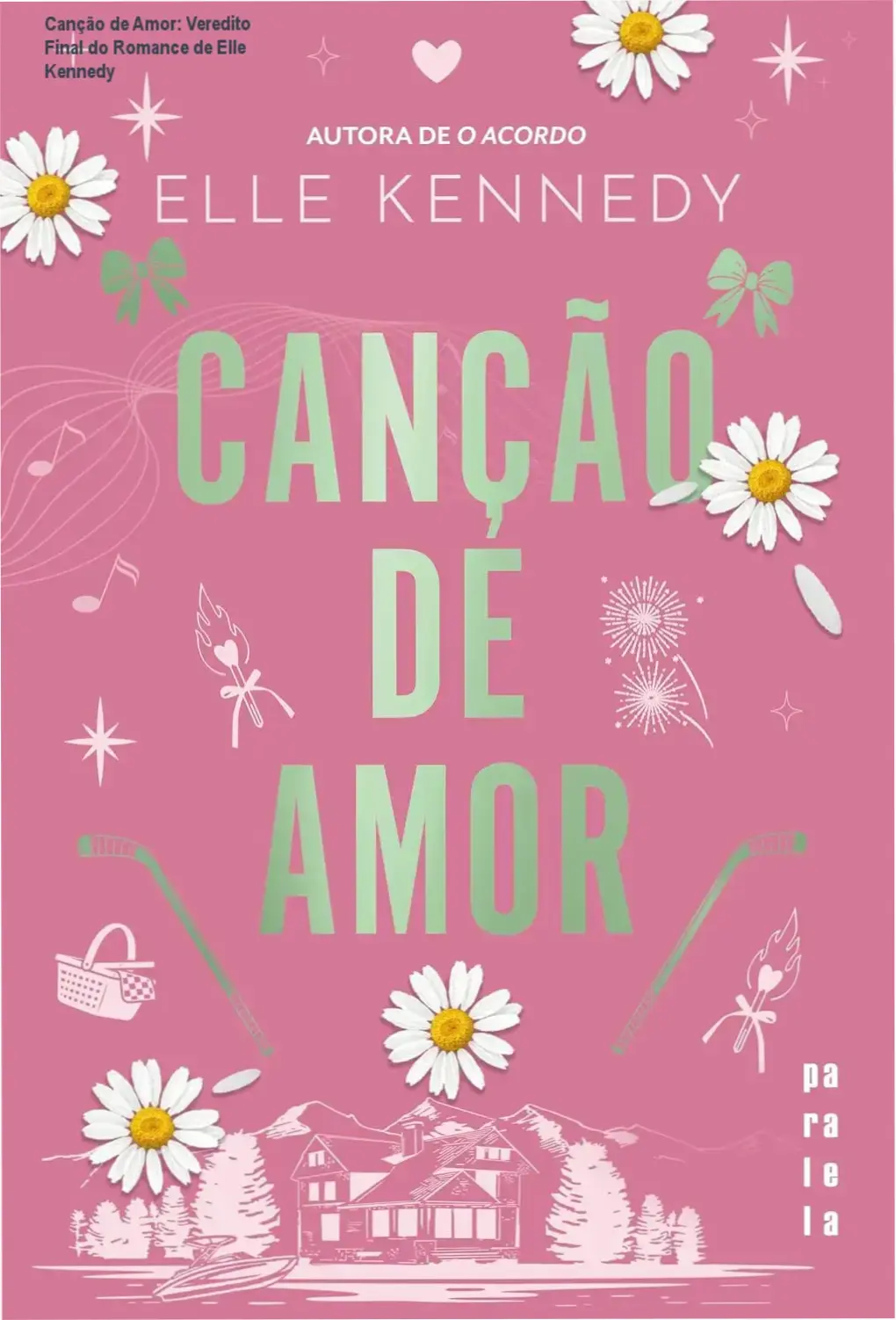 Capa do livro Canção de Amor de Elle Kennedy em dispositivo Kindle