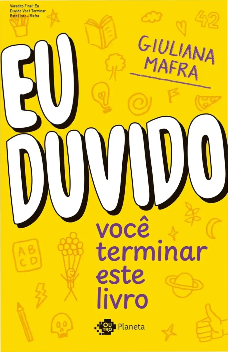 Capa do livro Eu Duvido Você Terminar Este Livro de Giuliana Mafra com foco em desafios criativos