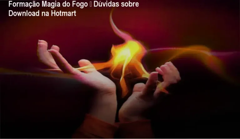 Formação Magia do Fogo – Dúvidas sobre Download na Hotmart 9 https://ondeaprender.com.br/ Ilustração simbólica da Magia do Fogo demonstrando transformação espiritual através das chamas douradas e energy waves