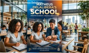 Interface de aprendizado do método Escola da IA de Matheus Delalibera focado em criação de conteúdo