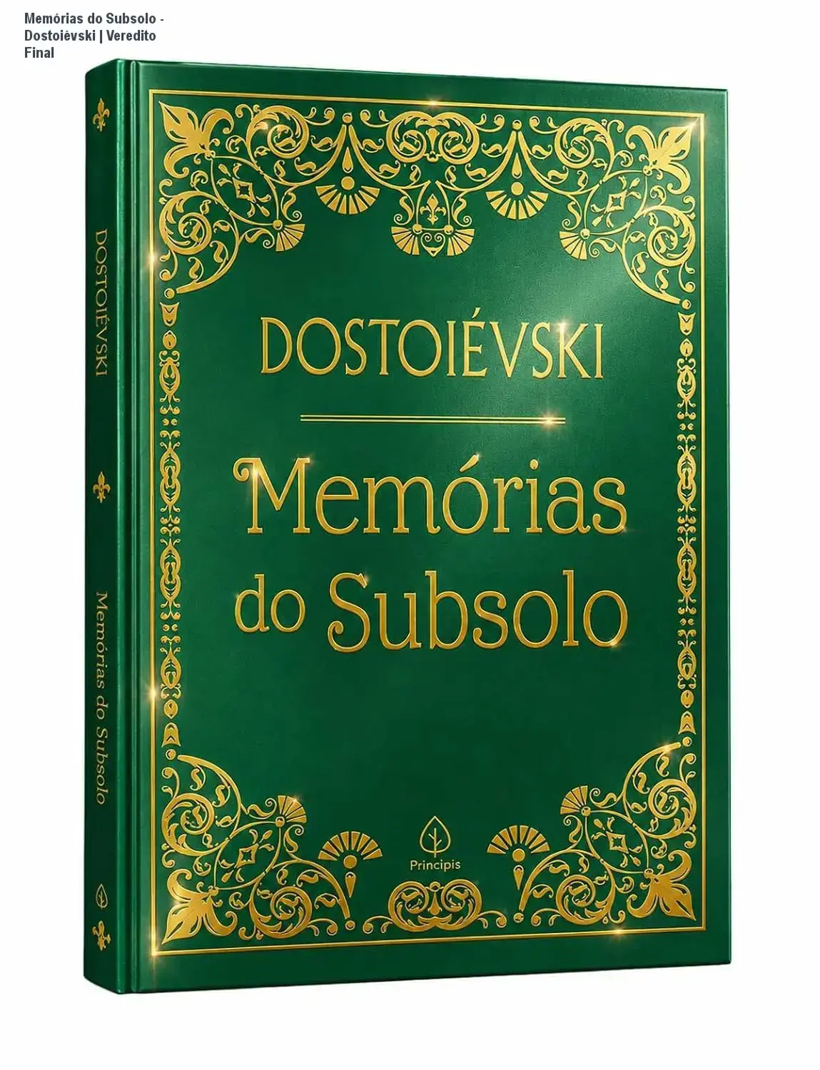 Capa do livro Memórias do Subsolo de Fiódor Dostoiévski em formato digital