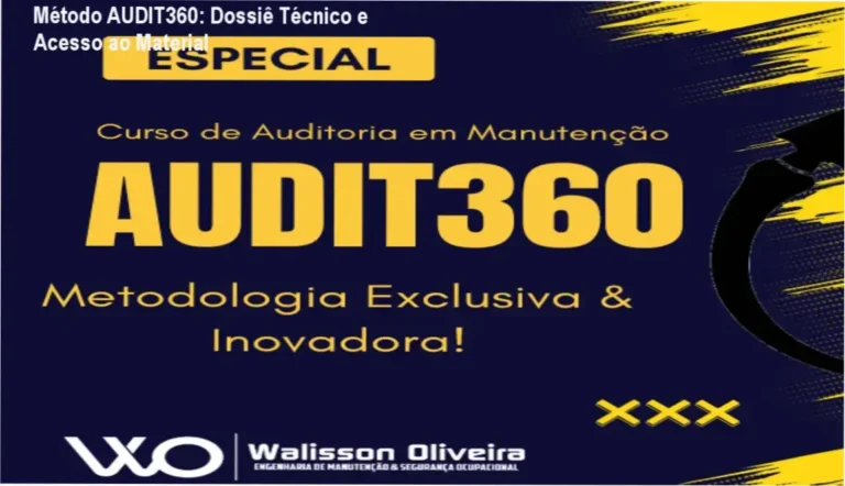 Visão geral das ferramentas de auditoria do Método AUDIT360 para gestão de manutenção