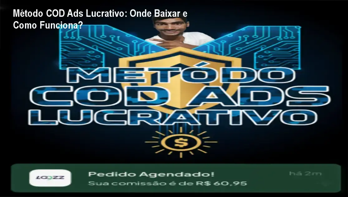 Interface de curso online demonstrando o método de vendas Cash on Delivery com anúncios online
