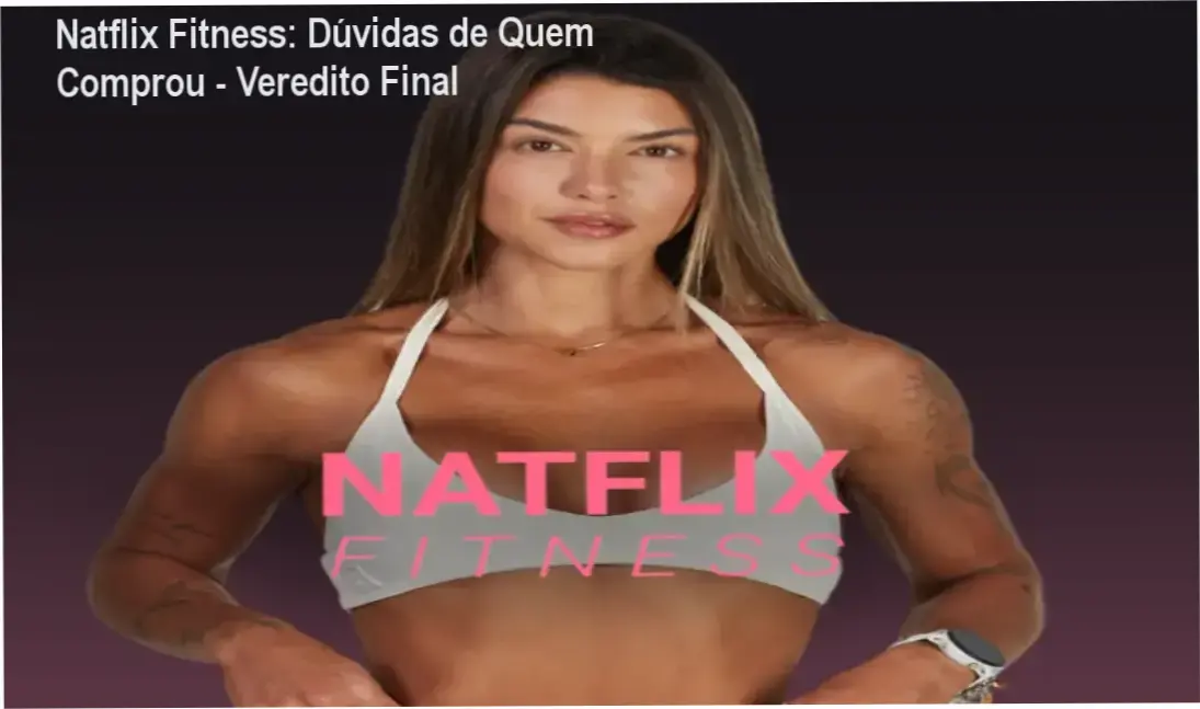 Aluna acessando treinos e cardápios na plataforma Natflix Fitness pelo celular