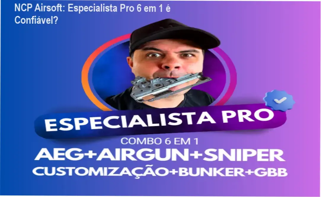 Kit de ferramentas e componentes de manutenção de Airsoft para curso Especialista Pro da NCP Airsoft