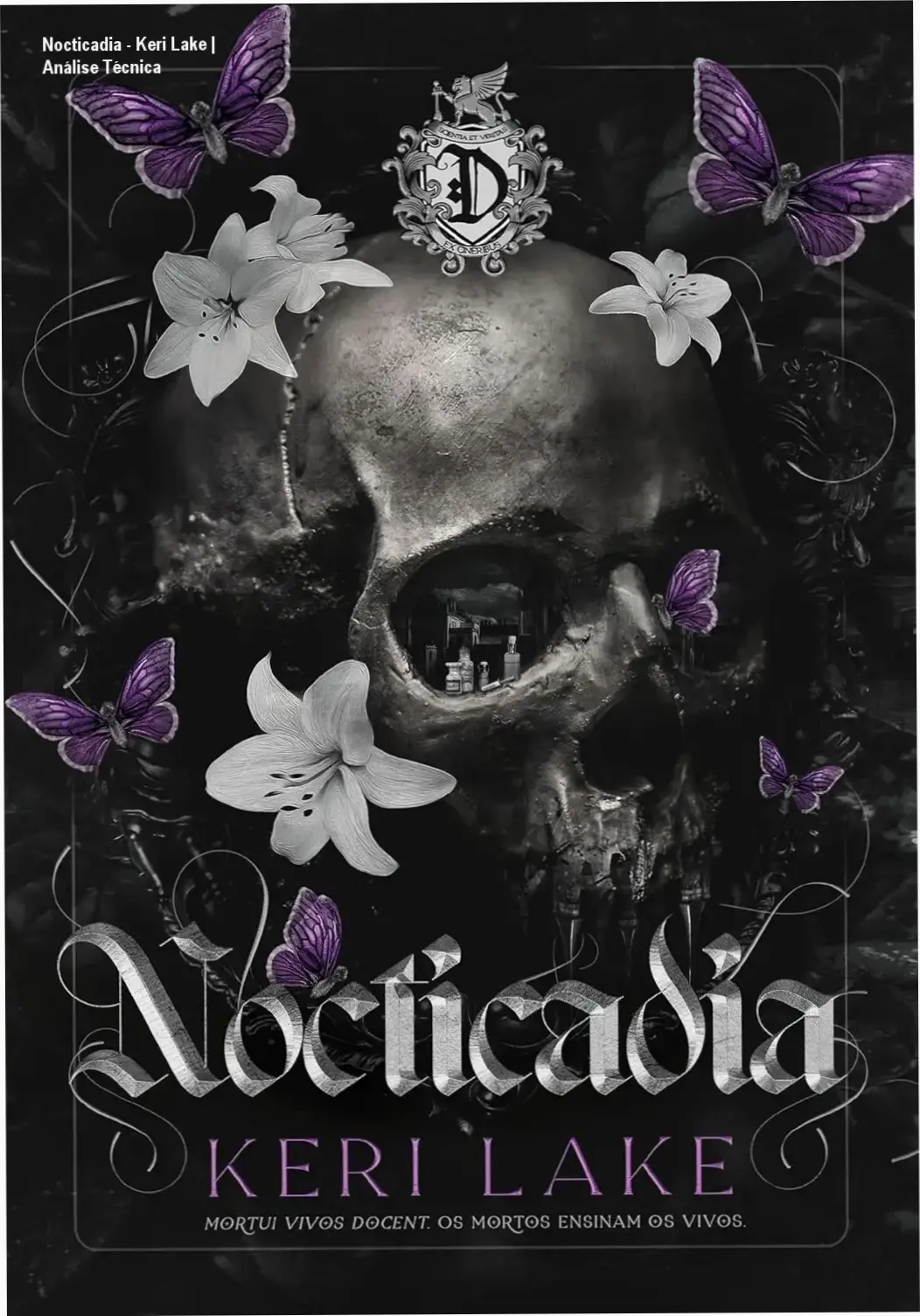 Capa do livro Nocticadia de Keri Lake, romance dark gótico em formato eBook