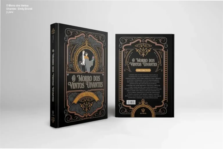 Capa elegante da edição especial em capa dura do romance de Emily Brontë