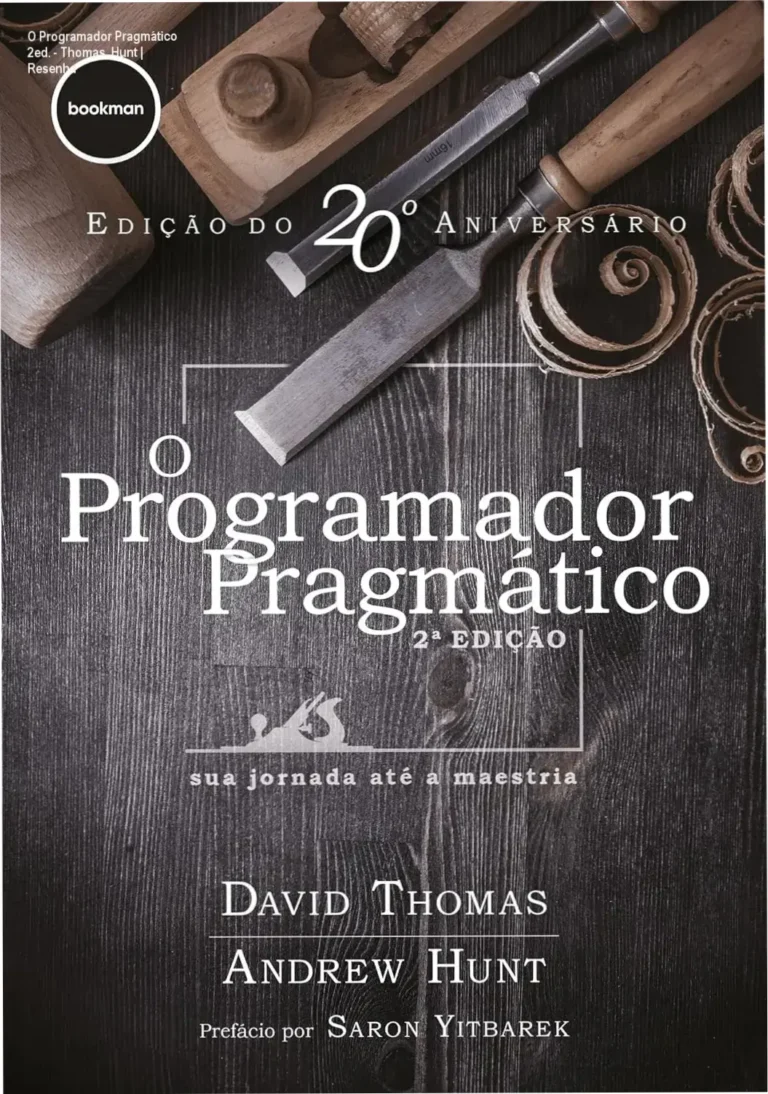 Capa da segunda edição de O Programador Pragmático mostrando atualização e foco em boas práticas de código.
