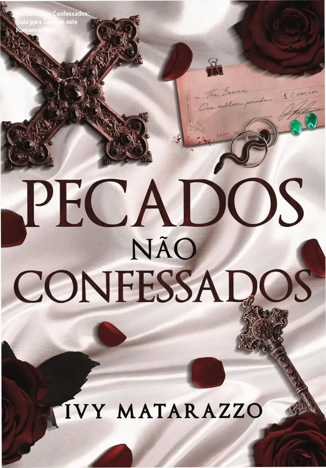 Capa do eBook Pecados Não Confessados de Ivy Matarazzo evidenciando a tensão do romance tabu