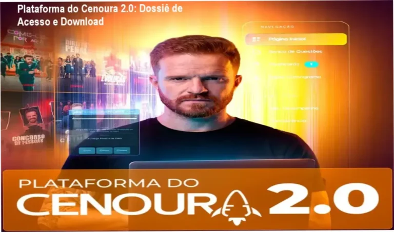 Plataforma do Cenoura 2.0: Dossiê de Acesso e Download 2 https://ondeaprender.com.br/ Interface de estudo da Plataforma do Cenoura 2.0 com mapas mentais e questões de Direito Penal