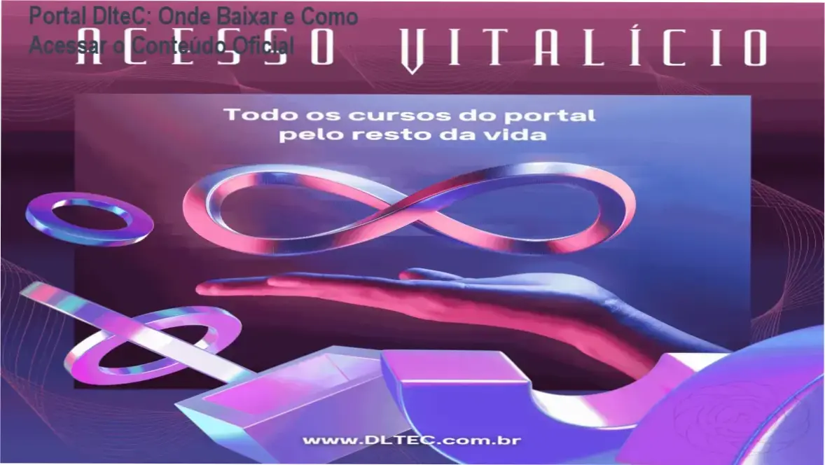 Interface de login e acesso ao portal de treinamentos técnicos DlteC para certificações de redes