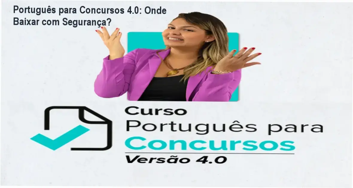 Interface de acesso ao curso Português para Concursos 4.0 da Professora Carol Mendonça na plataforma Hotmart