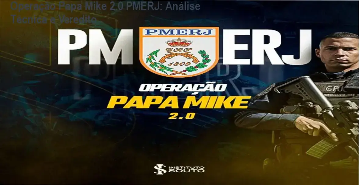 Interface do curso Operação Papa Mike 2.0 com plano de estudos para a PMERJ