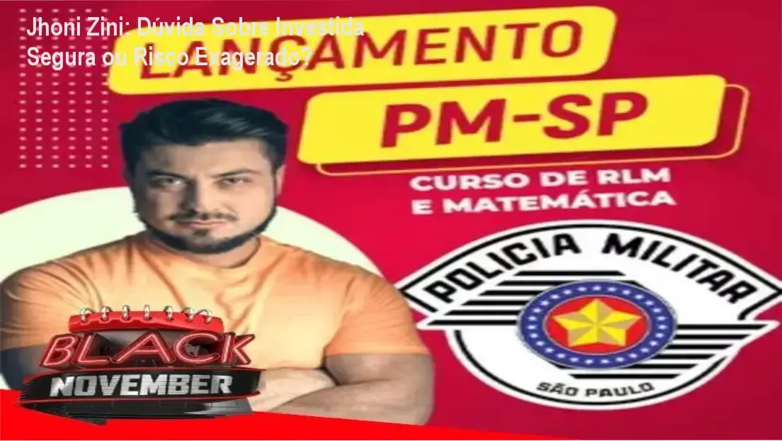 Jhoni Zini: Dúvida Sobre Investida Segura ou Risco Exagerado? 1 https://ondeaprender.com.br/professor-jhoni-zini-o-curso-definitivo-para-quem-precisa-saber-se-hotmart/ Professor Jhoni Zini, especialista em exatas para concursos públicos, apresentando uma aula de matemática financeira.