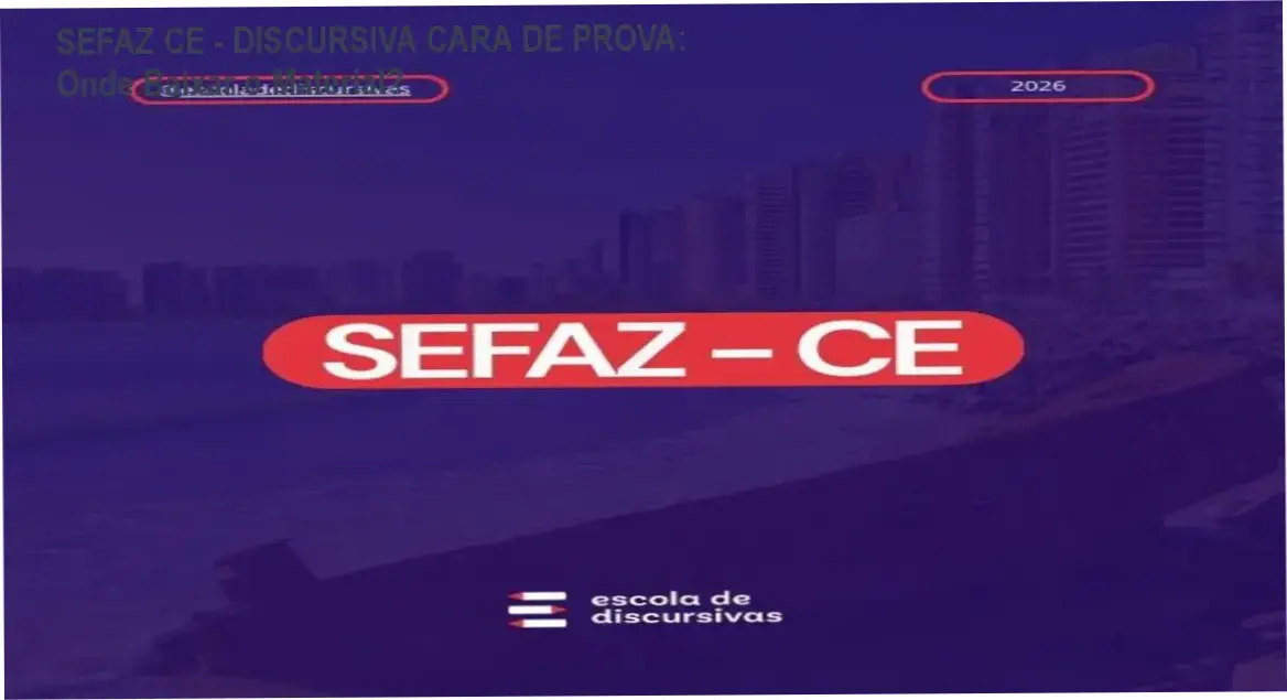 Estudante focado preparando a prova discursiva para a SEFAZ CE com foco na banca FCC